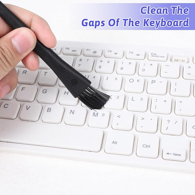 6 PCS Mini Keyboards Cleaner Brushes Kit, Small Keyboard Brush Nylon Anti Static Dusting Brush Electronics Cleaning Small Spaces Keyboard Cleaning Brushes for Cleanings Computer Motherboard Camera