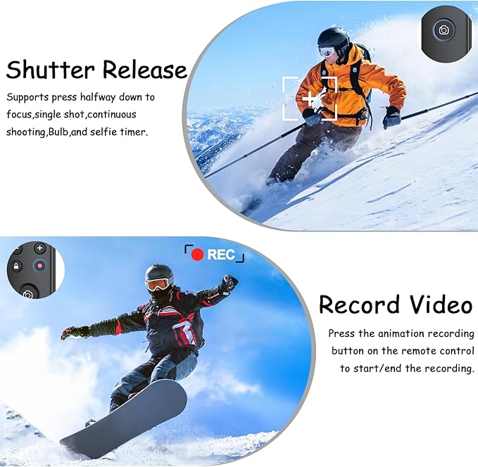 for Fujifilm Camera Rechargeable Shutter Release, AODELAN Wireless Remote Control Compatible with Fuji X-T30 II,X-S10,X-H2,X-H2S,X-T3,X-T4,X-T5,X-S20,X-T30,X-T50,X-M5,X100VI,X-E5,X Half
