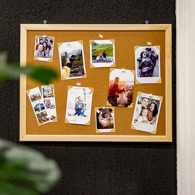 Dfqsofd 600Pcs Photo Corners Self Adhesive, Picture Corners for Scrapbooking Photo Mounting Stickers for DIY Scrapbook, Album, Memory Books, Picture Frames, Journal (Black Gold)