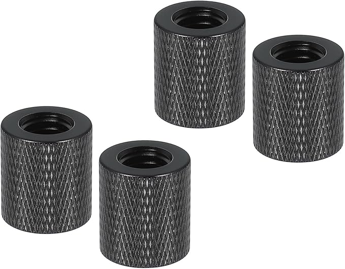 PATIKIL Tripod Screw Adapter 3/8" Female to 3/8" Female, 4 Pcs Tripod Nut Connectors Camera Mount Screw Camera Double Head Converter for Microphone Holder Magic Arms Accessories, 18 mm