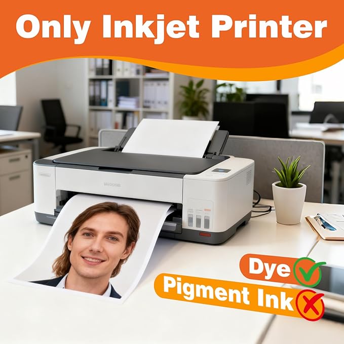 Uinkit 8.5x14 inches 54lb Double Sided Photo Paper Glossy 54lbs100 sheets Inkjet for Dye Ink 200Gsm Value Bulk Pack Picture 8.5 x 14 9.5Mil for Inkjet Printing Printer