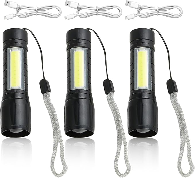 3PCS Mini Flashlight, Small LED Flashlight – High Lumens Pocket-Sized Torch, Portable Pen Light Design for Camping,Bright & Durable, Ideal for Outdoor Enthusiasts & Daily Use