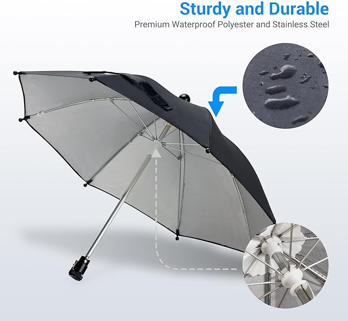 DSLR Mirrorless Camera Hot Shoe Umbrella Rain Cover Protector Sunshade for Canon EOS R100 R50 R8 R7 R10 R3 R6 Mark II R5 C Rp R Rebel T8i T7 90D A7RV A7 IV A7S III II Z8 Z9 Z30 Z5 Z6 Z7II
