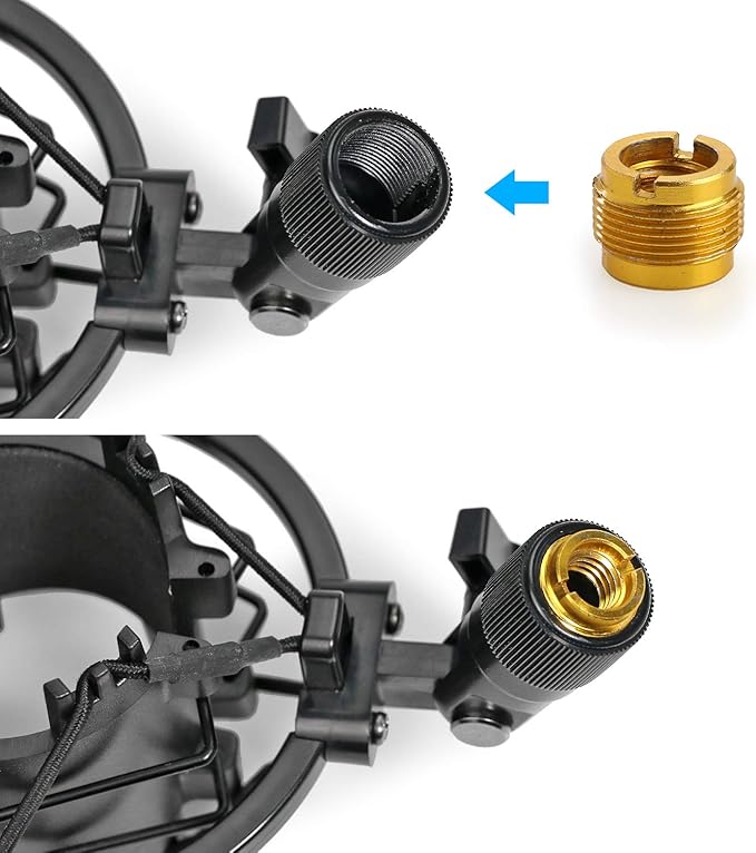 SUNMON AT2020 Shock Mount, Shock Mount Stand Reduces Vibration Noise for Audio Technica AT2020 AT2035 AT4040 AT2020USB ATR2500x Condenser Micphone