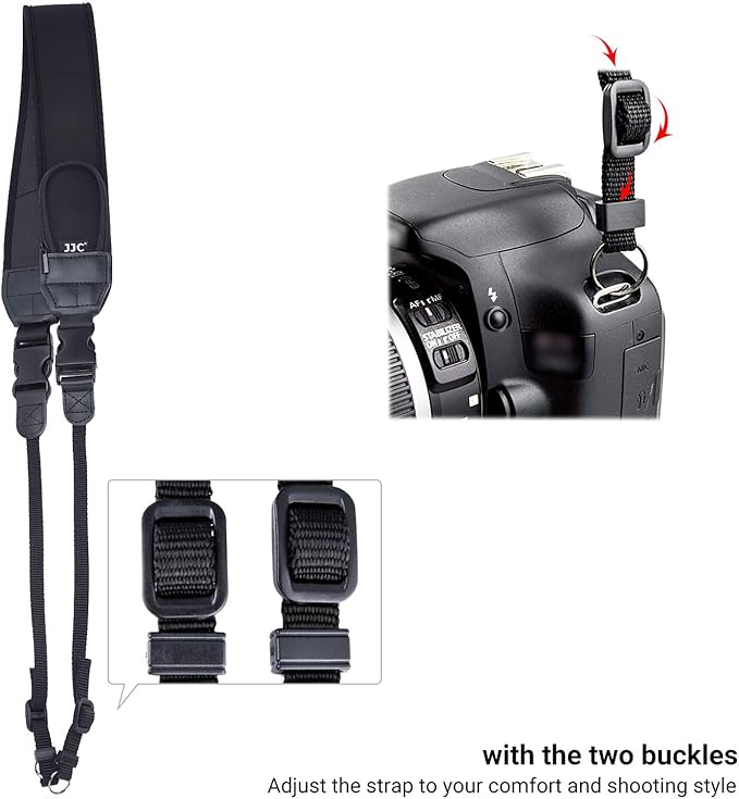 Soft Camera Shoulder Strap Neck Strap for Canon R6 R5 Mark II R7 R8 R50 R10 Nikon Z8 ZF ZFC Z7 Z6 III II Z5 Z50, Mirrorless Camera Strap with 2 Zipped Pockets for Camera Battery SD Memory Card Storage