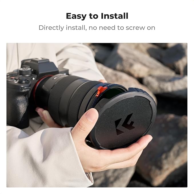 K&F CONCEPT 77mm Variable ND Lens Filter Cap TPU Material Filter Cap Only for K&F 77mm Adjustable Neutral Density Filter