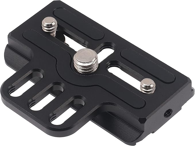 Fotga Quick Release Camera Plate with 1/4" 3/8" Mount for DSLR Mirrorless Camera to DJI Ronin RS2 RSC2 RS3 RS3 PRO RS4 and RS4 Pro Gimbal Stabilizer,Fits for Arca Swiss Clamp Tripod Ball Head