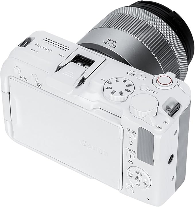 4PCS ER-SC2 Camera Hot Shoe Cover Protector Cap Designed for Canon EOS R50 V R50V R5 R6 Mark III II R10 R7 R1 R3 PowerShot V1 Camera Replace Canon ER-SC2 Shoe Cover (NOT fit Canon R5 Camera) - White