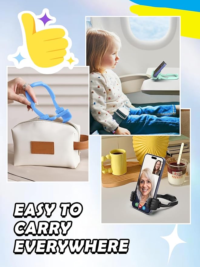 Easter Basket Stuffers for Teens Boys Adults Kids Gifts: Thumbs Up Lazy Phone Stand Cell Phone Holder for Desk Funny Gift for Teenager Girl Him Men Women Cool Gadgets Stuff Birthday Easter Gifts Ideas