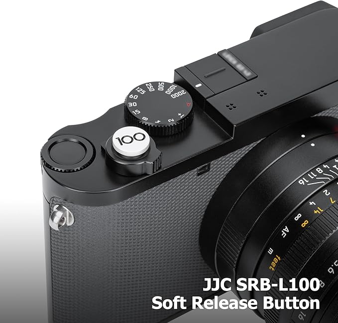 JJC Camera Shutter Button for Leica Q3 Q3 43 Q2 Q Q-P Digital Cameras, Soft Shutter Release Button with '100' Imprint for Leica's 100 Anniversary, Comfortable & Precise Pressing