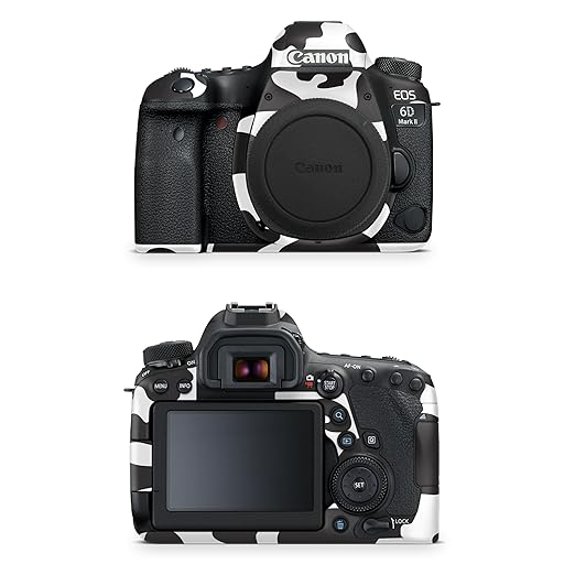 Camera Skin Compatible with Canon EOS 6D Mark II Camera (2017) - Cow Print - Premium 3M Vinyl Protective Wrap Decal Cover - Easy to Apply | Crafted in The USA by MightySkins