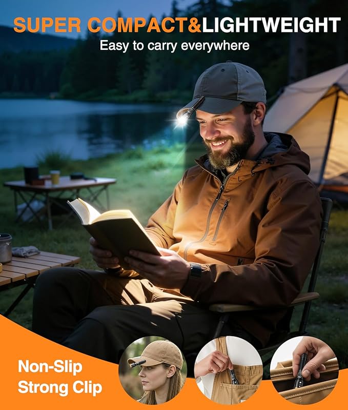 LETMY Small Rechargeable Flashlights Powerful, Zoomable Mini Flashlights High Lumens with Clip, 3 Modes&Memory Function LED Tactical Flashlight, Pocket EDC Flash Lights for Home Camping Emergency Gift
