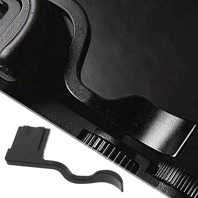 Camera Hot Shoe Thumb Up Rest Hand Grip with Concave Shutter Release Button Compatible with Fujifilm XT50 XT5 XT4 XT3 XT30 XT2 XT20 XT10 Digital Camera, Black