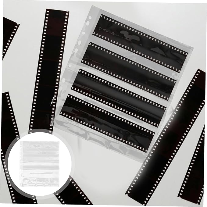 10pcs Negative Film Sleeves for Archival Protection Document Pouches for Preserving Important Photos and Film Negatives