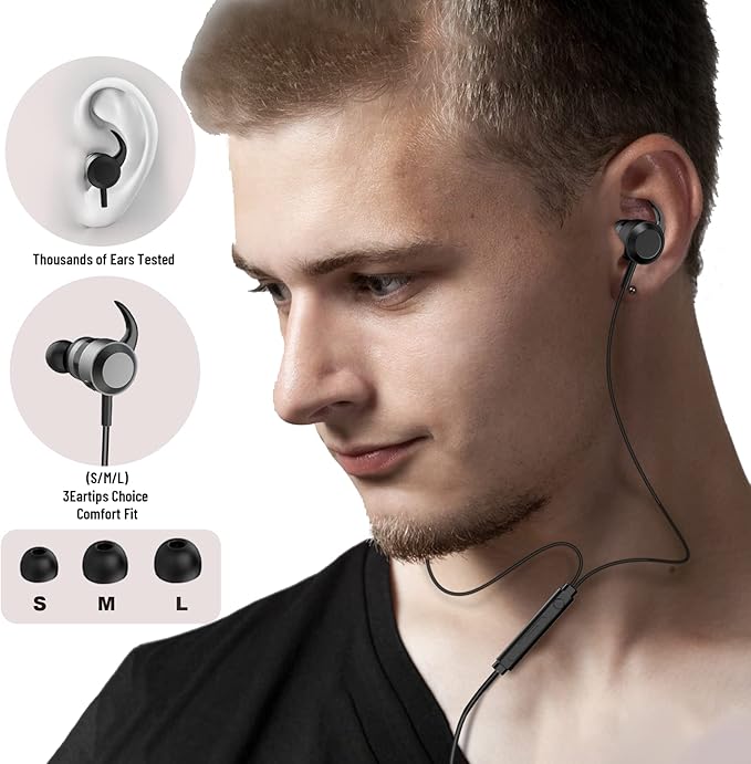 USB C Wired Ear Buds - High Fidelity Stereo Studio in-Ear Headphones with Mic - Noise Cancelling Microphone - Integrated Mute and Volume Control