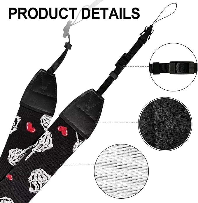 GLENLCWE Camera Strap, Camera Strap for Photographers Neck Strap Replacement Fit Most Cameras