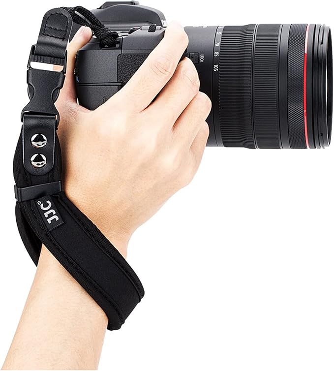 JJC Soft Camera Hand Strap Wrist Strap for Canon Rebel T7 T6 T8i SL3 90D EOS R R10 RP M50 M6 Nikon D3500 D750 Z5 Z6 Z7 Z8 Z50 Z30 Zf Sony ZV-E1 A6000 A6100 A6400 A6700 A7 A7S Fuji X-T5 X-T4 X-T30 X-E4