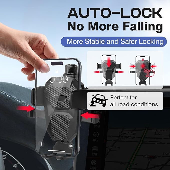 Car Phone Holder for 2022-2025 BMW X3/X4 Accessories,Adjustable GPS X3 Phone Mount ONLY for 12.3-inch Screen,Hands-Free Ultra Stable X4 Air Vent Phone Stand