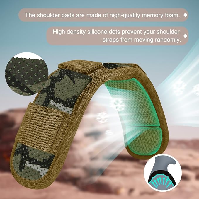 ZINZ 2-Pack Universal Shoulder Pad with Ultra Thick Cushion for Bag Luggage Bag Crossbody, Plus Long & Anti-Slip & Breathable,CA01FL02