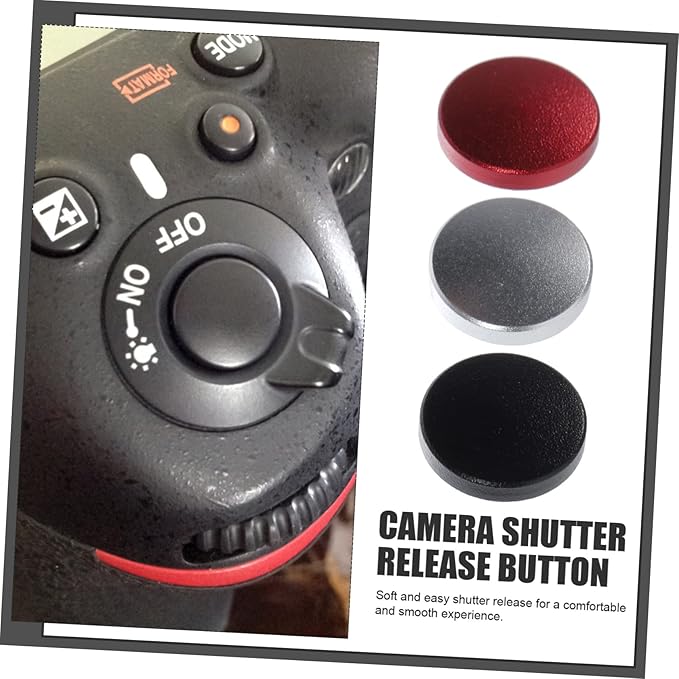 3Pcs Aluminum Alloy Camera Shutter Release Buttons Soft for Enhanced Photography Control Elegant and Durable Compatible with Camera Models