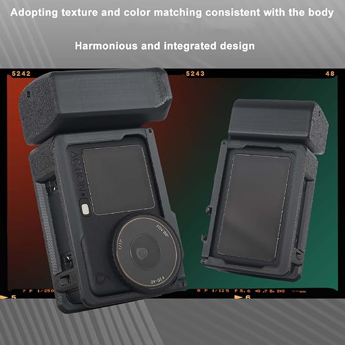 Portable Handheld Extension Grip for DJI Osmo Action 6, Ergonomic Non Slip Holder, Sport Camera Osmo Action 6 Full Protection Frame