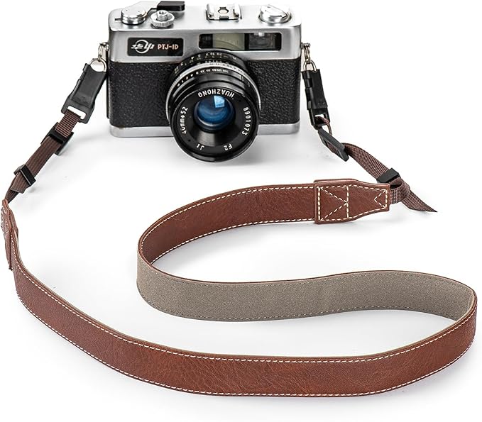 camera shoulder strap, safety tether camera neck strap, micro single PU leather shoulder strap, suitable for various cameras.