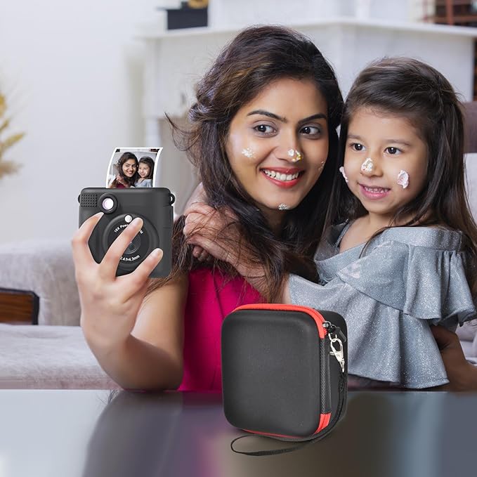 PAIYULE Kids Instant Print Camera Case Compatible with ESOXOFFORE for Dylanto for DUDUDRAGON for GKTZ for ETIKEZ for Dafotil for Careenoah for Aasonida Digital Video Prints Paper Bag (Box Only) Black