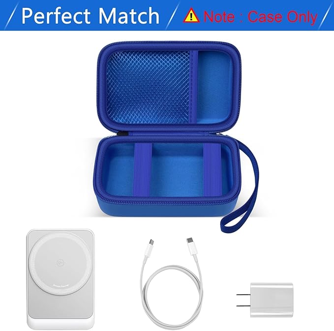 Case for Anker MagGo 3-in-1/MagGo UFO Charging Station,for Augnner for Iseyyox for Apple MagSafe Duo/for LISEN/for RTOPSMagSafe Wireless Charger Foldable Magnetic Charging Stand Storage Box-Blue
