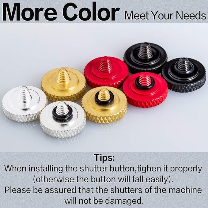 Fuji Shutter Release Button Accessories: Fujifilm Camera Soft Shutter Button - Silver Shutter Button for Canon Nikon Leica Film X100V X100F Xt5 Xt4 Xt3 Xt2 Xt30 Xt20 Xt10 Xpro3 Xpro2 Xpro1
