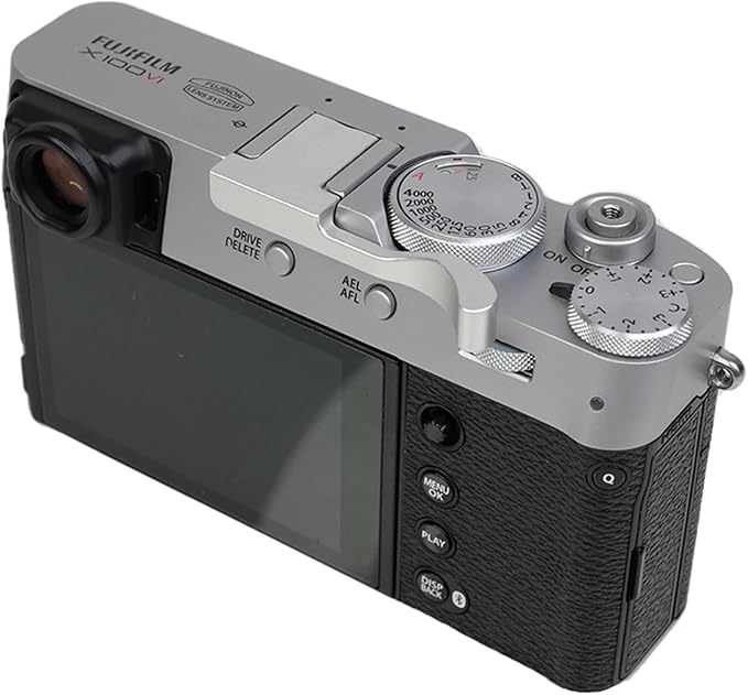 Foto&Tech Metal Hot Shoe Thumb Up Rest Hand Grip for Fujifilm Fuji X100V X100VI, Fuji X100V Accessories, Hotshoe Grip, x100vi Thumb Grip (Silver)