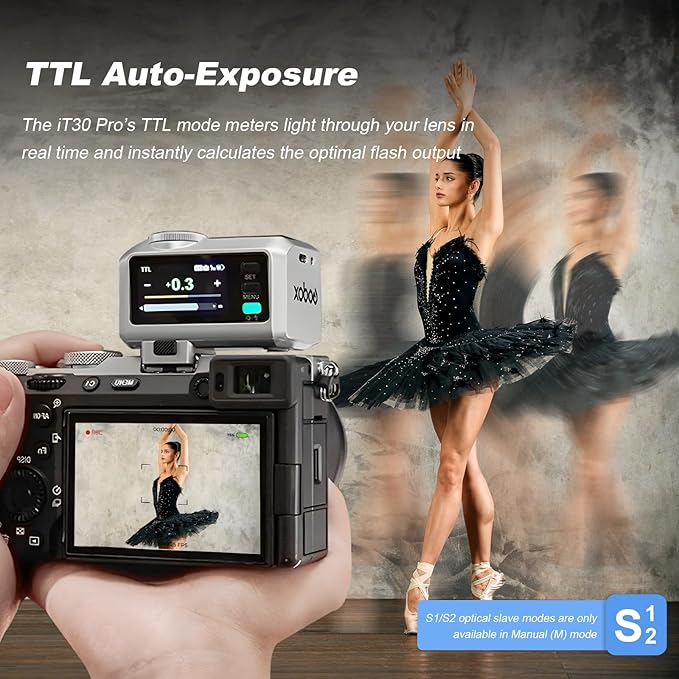 GODOX IT30Pro N GN15 IT30 Pro N IT30ProN IT30Pro-N TTL Mini Flash Kit for Nikon with White Diffuser HSS 1/8000s 2.8" Full-Color Touchscreen(White)——Godox Authorized Distributor