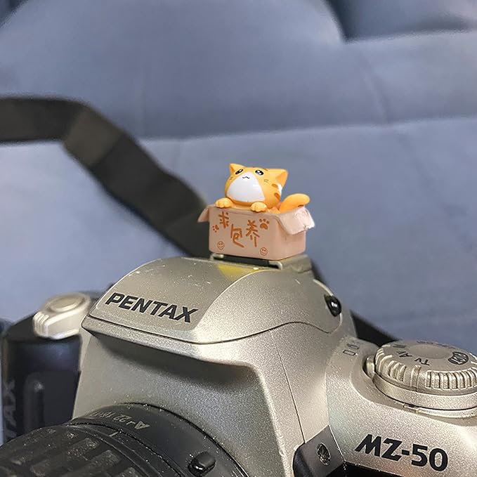 Camera Hot Shoe Cover, Cartoon Hot Shoe Cap, Hot Shoe Protector Compatible with Sony Fujifilm Fuji Canon Nikon Pentax Leical Panasonic (2pcs Cat)