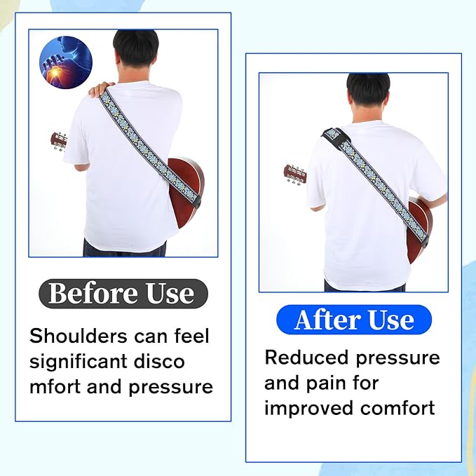 Grevosea Shoulder Pad for Bag Strap, Extra Thick Soft Shoulder Strap Pad Removable Backpack Strap Pads for Backpack Duffle Bag Guitar Straps Cushion