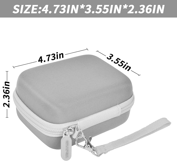 Digital Camera Case for CAMKORY/for Kodak Pixpro/for VAHOIALD/for Sony DSCW800 830/ for Canon PowerShot 180 190. Kids Vlogging Cameras Storage Holder for Accessories (Box Only)-Grey