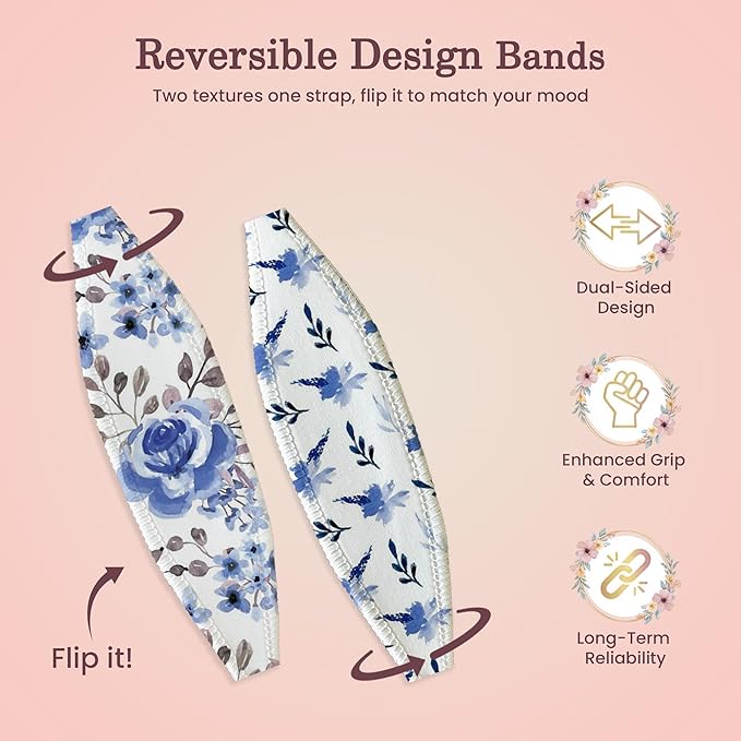 Switchbands Flower Phone Grip Strap – Reversible & Customizable Finger Holder for Phone Back, Wireless Charging Compatible, Detachable Phone Holder for iPhone & Android - Laurel Canyon