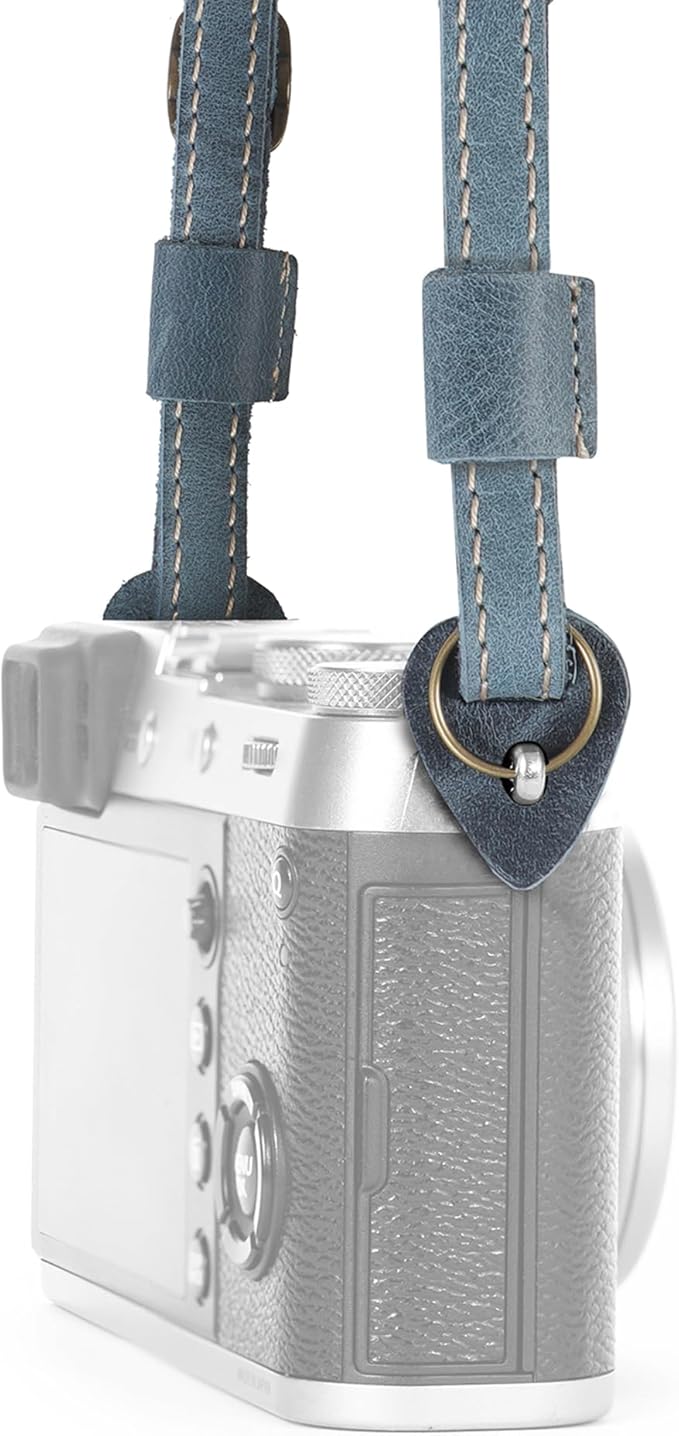 MegaGear Personalized Genuine Leather Camera Strap Custom Engraved DSLR & SLR Shoulder/Neck Strap