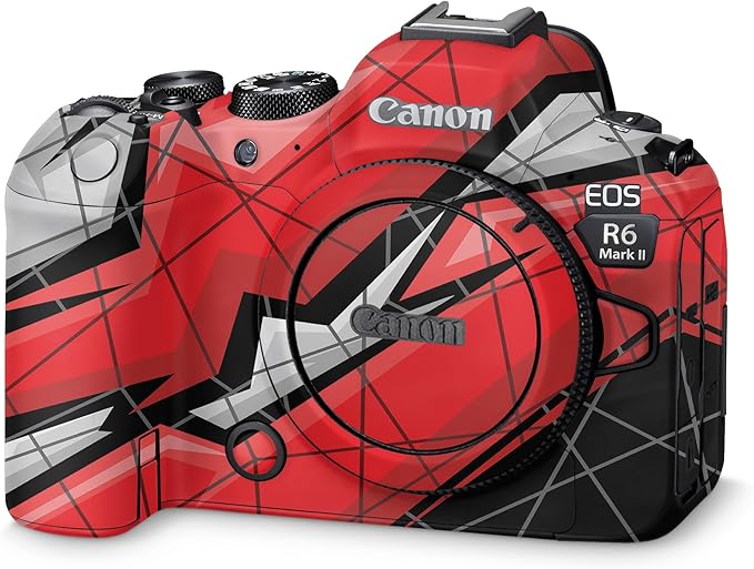 Camera Skin Compatible with Canon EOS R6 Mark II Camera (2022) - Polygon Grunge - Premium 3M Vinyl Protective Wrap Decal Cover - Easy to Apply | Crafted in The USA by MightySkins