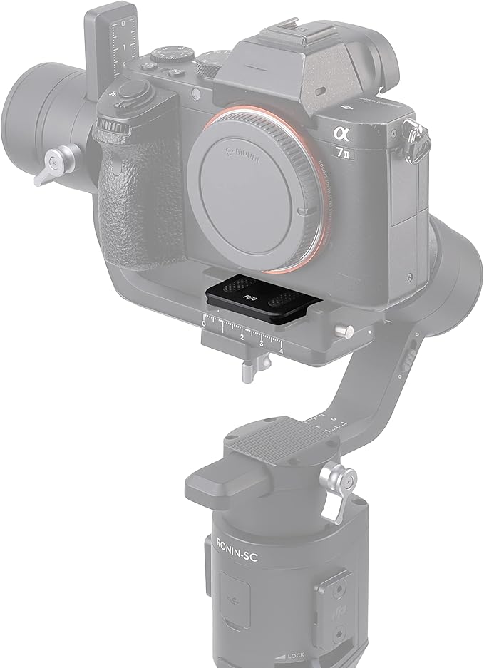 Hersmay 70mm Camera Mounting Quick Release Plate for DJI Ronin SC Gimbal Compatible with ARCA-Swiss/Kirk/Wimberley/Markins/Benro Quick Release Plates for Camera Tripod Ballhead