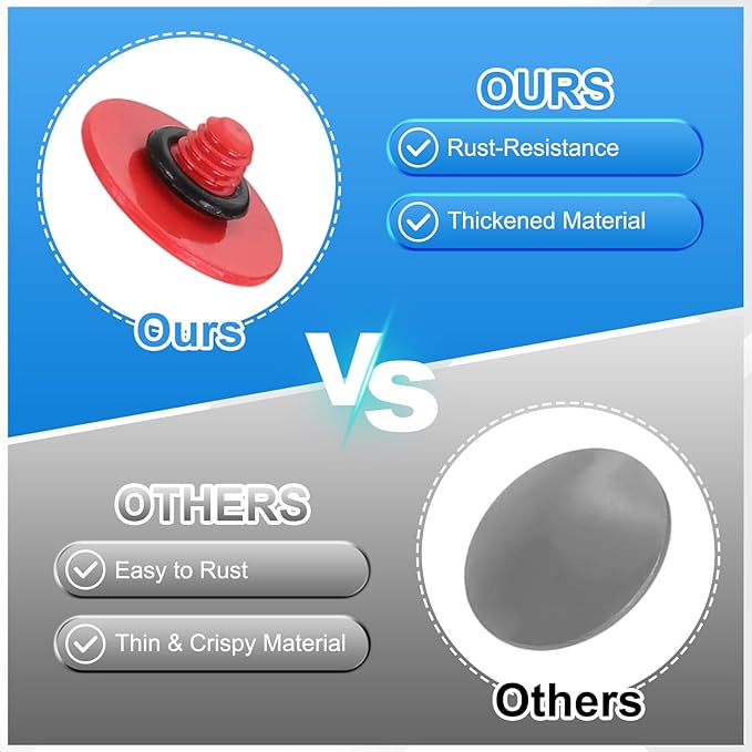 PATIKIL Camera Shutter Button, 10mm Convex Surface Shutter Release Button Pure Copper Camera Buttons for Nikon for Fujifilm for Leica DSLR/SLR, Red