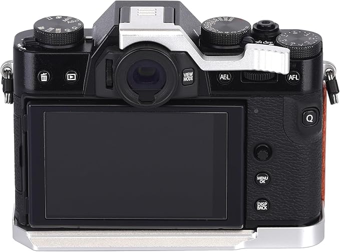 Metal Thumbs Up Grip Compatible with Fuji Fujifilm X-T30III/X-T20III/X-T10III/X-T30II/X-T20II/ X-T10II/XT30/XT20/XT10/X-T50 Mirrorless Cameras Thumb Rest Support with Hot Shoe Cover (Silver)