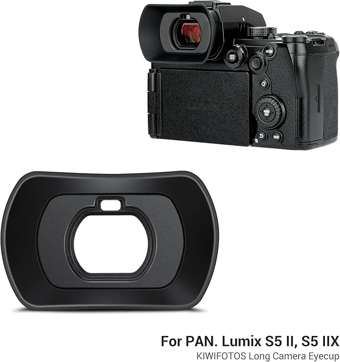 LUMIX S5II S5IIX Eyecup Eyepiece，Soft Silicon Extended Camera Eye Cup Viewfinder Special Designed for Panasonic LUMIX S5II S5IIX S5 II S5 IIX S5M2 S5M2X Mirrorless Camera（Upgrade Version）