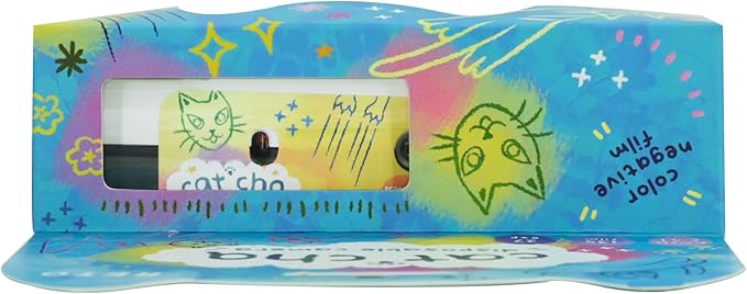 Retocolor Cat'cha 35mm Disposable Film Camera 27EXP, ISO400, Color Negative Film, Focus Free, Easy to Use, Built in Flash, Single Use (Film and Battery Included) (CAT'CHA)