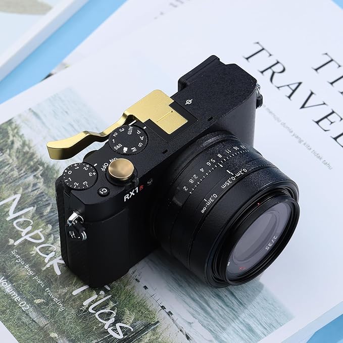 Haoge Thumb Hand Grip for Sony RX1R III Camera Accessories Gold Metal Hot Shoe rx1r m3 Thumb Up Rest Hand Grip THB-RX1RIII-G