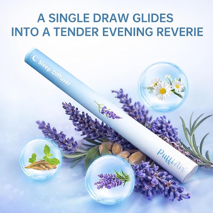 Herbal Anxiety Pen - Melatonin Diffuser with Lavender, Chamomile & Ashwagandha for Sleep Support & Stress Relief - 600 Uses