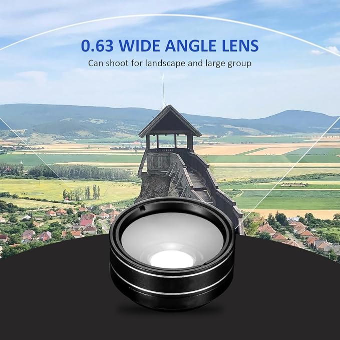 Beaupretty 11pcs Smartphone Camera Lens Kit with 198° Fisheye, 0.63x Wide Angle, Macro, 2X Telephoto, Cpl, Kaleidoscope, Star, Flow, Radial, and Soft Diffusion Lenses for Mobile Photography