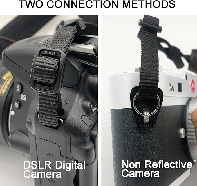 Olive Green Camera Strap, 1.5" Wide Soft Pure Cotton Woven Camera Strap, Adjustable Universal Neck & Shoulder Strap for All DSLR Cameras