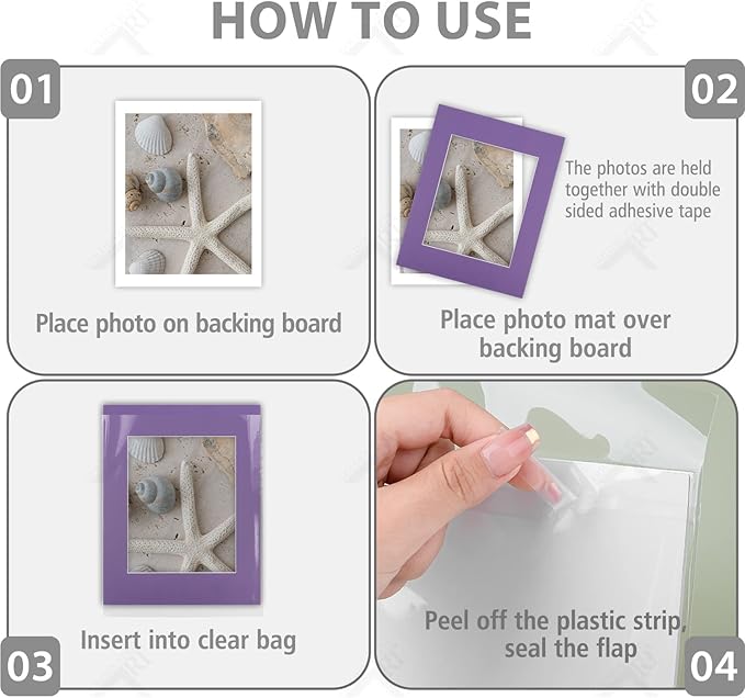 Golden State Art, Acid Free, Pack of 5, 11x14 Mixed Color Picture Mats Mattes with White Core Bevel Cut for 8x10 Photo + Backing + Bags