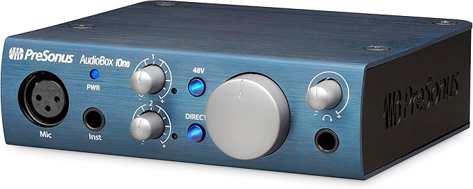 PreSonus AudioBox iOne 2x2 USB/iPad Audio Interface with Studio One Artist and Ableton Live Lite DAW Recording Software