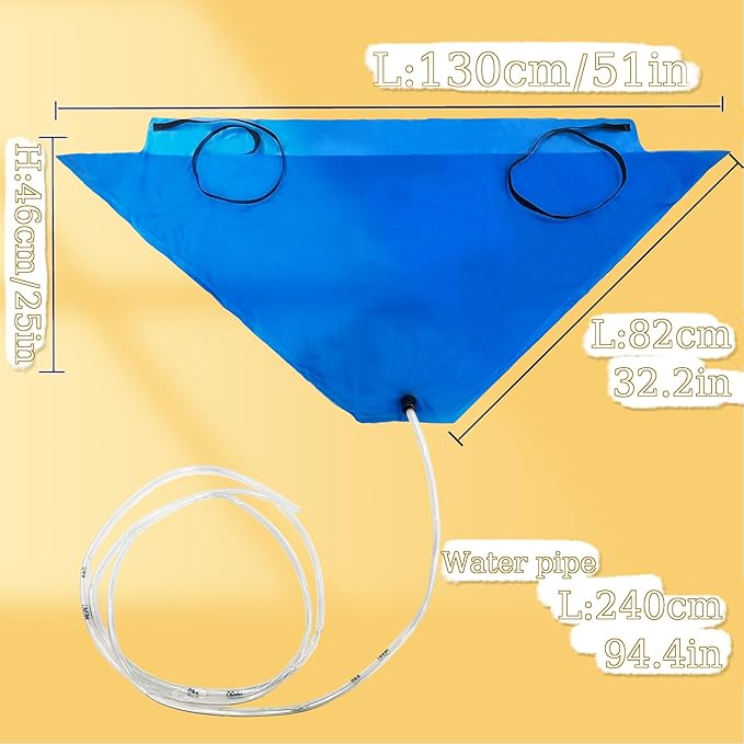 Mini Split Cleaning Kit for Wall-Mounted Air Conditioners - DIY AC Cleaning Bag with Drain Pipe, Kettle & Brush, Reusable Waterproof Cleaning Cover for Home/Office/Hotel