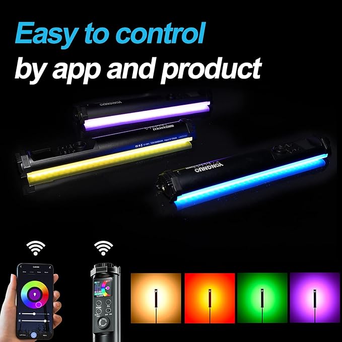 YONGNUO YN360mini RGB LED Video Light Wand Stick with APP Control for Video Photography Shooting